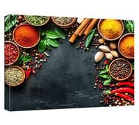 Cuisine Peinture Numero Adulte Assaisonnement Peinture par Numero Débutants, DIY Numéro d'Art Kits Adulte Paint by Numbers avec Pinceaux Peintures Acryliques Chambre Decoration Maison 45x60cm,Model568