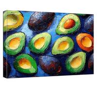 Cuisine Peinture par Numero Adulte, DIY Peinture par Numero Avocat Paint by Numbers Enfant Débutants Kit Creatif Adulte avec Pinceaux Dessin Pigment Acrylique Decoration Maison Cadeau 50x70cm,Model509
