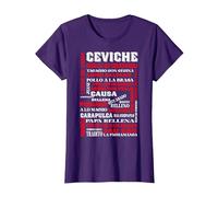Cuisine péruvienne Chef Gourmand du Pérou - Pérou T-Shirt, Femme, Violet, M
