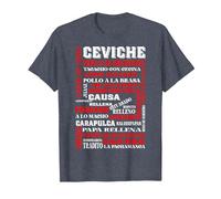 Cuisine péruvienne Chef Gourmand du Pérou - Pérou T-Shirt, Homme, Bleu Chiné, 4XL