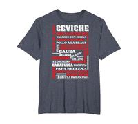 Cuisine péruvienne Chef Gourmand du Pérou - Pérou T-Shirt, Homme Grandes Tailles, Bleu Chiné, 4X Tall