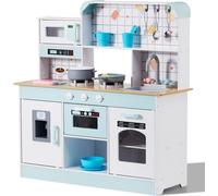 Cuisine pour enfants Cuisine jouet 24 pièces accessoires - Cuisine jouet blanche pour enfants - Kit de cuisine créatif pour enfants - Jouets pour filles et garçons