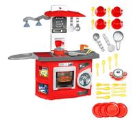Cuisine pour enfants - M MOLTO - Molto Kitchen Electronics - Rouge - Super équipée avec lumières