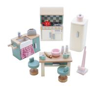 Cuisine pour maison de poupées beige TU