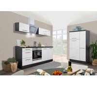 Cuisine Premium RP300EWC 300 cm Bloc Cuisine Blanc Eiche Respekta