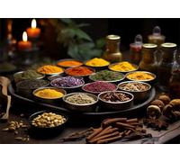 Cuisine Puzzle 5000 Pieces Adultes Épices Puzzles Classiques Panorama Bois Difficile Impossible Geant Jigsaw Jeu éducatif Défi Jouet pour Enfants et Adulte dès 14 Ans Cadeau Homme Femme Boxed P-317