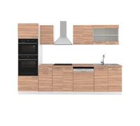 Cuisine R-Line, 300cm avec armoire haute, PT Chêne, Sonoma/Blanc, Vicco 42345