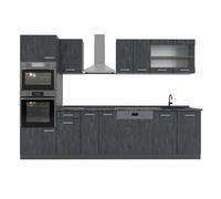 Cuisine R-Line 300cm PT Anthracite Béton noir/Anthracite Vicco 47422
