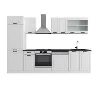 Cuisine R-Line 300cm sans PT Blanc campagne/Blanc Vicco 36657
