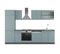 Cuisine R-Line, 300cm sans PT, Bleu-gris/Anthracite, Vicco 41024
