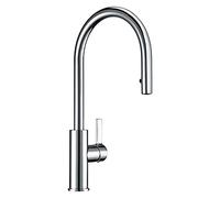 Cuisine Robinet de Cuisine en Acier Inoxydable Peut Faire pivoter Un mélangeur de Cuisine à 360 degrés Tap à Traction d'évier de Cuisine Tap pour Faire Le Nettoyeur de Cuisine, Chrome Poli