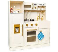 Cuisine Roma (102/242167) Jouet en Bois Interactive avec lumière et Son, Nombreux Accessoires Inclus