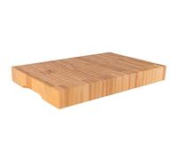 Cuisine Romefort - Billot de table en bois de hêtre - 60 x 40 x 7 cm - bois de bout huilé