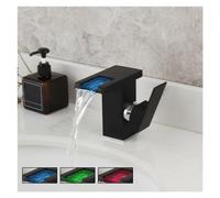 Cuisine Salle Bain LED Cascade Lavage lavé mélangeur puits Blanc Noire terrasse Monte à Eau Froide bouchette Bassin, Robinet de Chariot évier pour lavabo