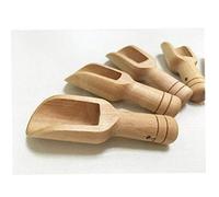 Cuisine Sel Cuiller Eco-Friendly Mini Scoops en Bois Sel De Bain Cuillère Bonbons Farine Cuillère Scoops Ustensiles