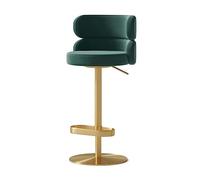 Cuisine Tabouret Bar Haut Chaise De Bar Pivotante En Velours Tabourets De Hauteur Chaise De Salle À Manger Arrière Tabouret De Bar Ascenseur Chaise De Bar Réglable Pour La Maison De Cuisine Chaise Ilo