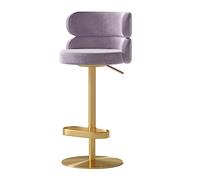 Cuisine Tabouret Bar Haut Chaise De Bar Pivotante En Velours Tabourets De Hauteur Chaise De Salle À Manger Arrière Tabouret De Bar Ascenseur Chaise De Bar Réglable Pour La Maison De Cuisine Chaise Ilo