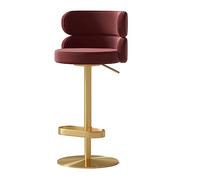 Cuisine Tabouret Bar Haut Chaise De Bar Pivotante En Velours Tabourets De Hauteur Chaise De Salle À Manger Arrière Tabouret De Bar Ascenseur Chaise De Bar Réglable Pour La Maison De Cuisine Chaise Ilo