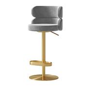 Cuisine Tabouret Bar Haut Chaise De Bar Pivotante En Velours Tabourets De Hauteur Chaise De Salle À Manger Arrière Tabouret De Bar Ascenseur Chaise De Bar Réglable Pour La Maison De Cuisine Chaise Ilo