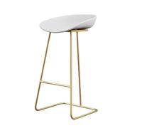 Cuisine Tabouret Bar Haut Tabourets De Bar Modernes en Fer, Siège en Plastique, Chaise De Bar, Café, Haut, pour Cuisine, Chaises De Petit Déjeuner Chaise Ilot Central(B,Sitting Height 65cm)