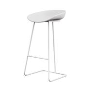 Cuisine Tabouret Bar Haut Tabourets De Bar Modernes en Fer, Siège en Plastique, Chaise De Bar, Café, Haut, pour Cuisine, Chaises De Petit Déjeuner Chaise Ilot Central(D,Sitting Height 75cm)