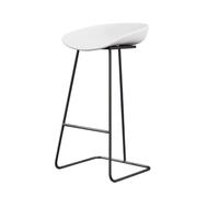 Cuisine Tabouret Bar Haut Tabourets De Bar Modernes en Fer, Siège en Plastique, Chaise De Bar, Café, Haut, pour Cuisine, Chaises De Petit Déjeuner Chaise Ilot Central(E,Sitting Height 65cm)