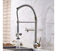 Cuisine Taps Kitchen Tap Robinet Brackaged Nickel Spring Tull Down Down Charity Évier Robinet Mixer Kitchen Tap Handheld Kitchen Pulporpor With With Lock Hot Cold Water