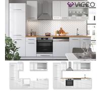 Cuisine Vicco Fame-Line 240 cm, cuisine intégrée, bloc cuisine, cuisine