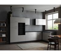 Cuisine Vide Bloc Cuisine D'Angle Gris Mat Blanc Oliver 340 X 172 CM Respekta