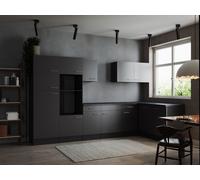 Cuisine Vide Bloc Cuisine D'Angle Gris Mat Gris Oliver 340 X 172 CM Respekta