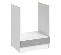 Cuisineandcie - MEUBLE FOUR ENCASTRABLE ECO Gris Brillant L 60cm + Tiroir inférieure de Rangement - Meuble pour Four encastrable Cuisine