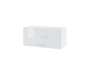 Cuisineandcie - MEUBLE HAUT DE CUISINE BELLISSI Blanc Brillant, Porte Relevable L 80cm + étagère - Meuble Cuisine Rangement, Armoire Cuisine