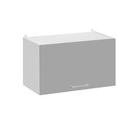 Cuisineandcie - Meuble Haut de Cuisine Eco Gris Brillant 1 Porte relevable L 60 cm