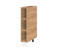 Cuisineandcie - Meuble Range Bouteille Cuisine Bellissi Chêne Brut L 15 cm x H 87 cm x P 52 cm - Meuble Bas Placard Cuisine