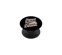 Cuisiner des Desserts stressés Spelled Backwards PopSockets PopGrip Adhésif