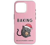Cuisiner Parce Que Le Meurtre n'est Pas Une Erreur, Un Chat mystérieux et Douillet Coque pour iPhone 16 Pro