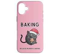 Cuisiner Parce Que Le Meurtre n'est Pas Une Erreur, Un Chat mystérieux et Douillet Coque pour iPhone 16 Plus