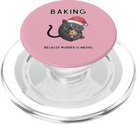 Cuisiner Parce Que Le Meurtre n'est Pas Une Erreur, Un Chat mystérieux et Douillet PopSockets PopGrip pour MagSafe