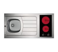 EVIER INOX REVERSIBLE 1 CUVE 120 CM DOMINO VITRO MANETTE