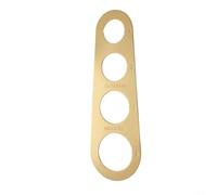 Cuisinez en toute confiance en utilisant une règle de mesure de spaghetti en acier inoxydable pour contrôler les tailles de portions de pâtes et un nettoyage facile (doré)