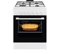 Electrolux Cuisinière gaz LKK620010W 4 foyers 60x60 Multifonction blanc 57 L