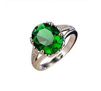 Cuisinier Menottes Bagues Bague Femme Vert Bague Engagé Bijoux Femme Boîte Porte-bijoux Anneaux (Green, 9)