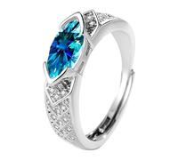 Cuisinier Trucs Bagues Fashion · Open End Design Cut Sparkling Zircon Ring Highlighting Individual Charm Accessoires Fléchettes Bijoux (H, One Size)