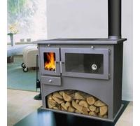 Cuisinière 10,5kW bois luxe Brandy Best VICTORIA VIKI Gris G