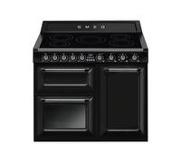 Cuisinière 100 cm Smeg Victoria Four électrique / Table de cuisson à Induction TR103IBL2 Noir