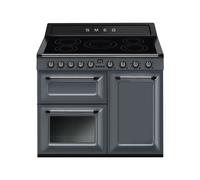 Cuisinière 100 cm Smeg Victoria Four électrique / Table de cuisson à Induction TR103IGR2 Gris Ardoise