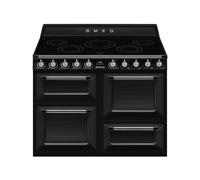 Cuisinière 110 cm Smeg Victoria Four électrique / Table de cuisson à Induction TR4110IBL2 Noir