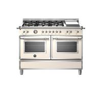 Cuisinière 120 cm Bertazzoni Heritage Four électrique / table de cuisson Combinée HER126G2EAVT Ivoire