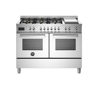 Cuisinière 120 cm Bertazzoni Professional Four électrique / table de cuisson Combinée PRO126G2EXT Acier inoxydable