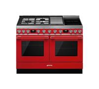Cuisinière 120 cm Smeg Portofino Four électrique / table de cuisson Combinée CPF120IGMPR Rouge